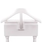 vidaXL Perchero galán de noche con almacenaje de madera blanco vidaXL Perchero galán de noche con almacenaje de madera blanco