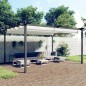 vidaXL Cenador de jardín con techo retráctil color crema 4x3 m vidaXL Cenador de jardín con techo retráctil color crema 4x3 m