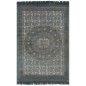 vidaXL Alfombra de algodón Kilim 120x180 cm estampado gris