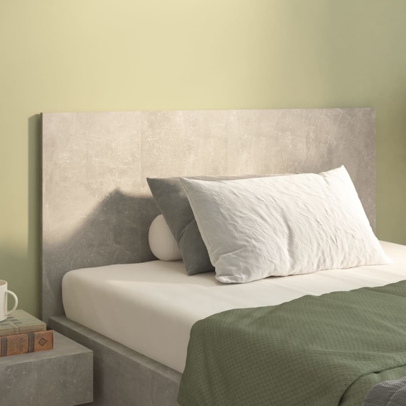 vidaXL Cabecero de cama madera contrachapada gris 120x1,5x80 cm vidaXL Cabecero de cama madera contrachapada gris 120x1,5x80 cm