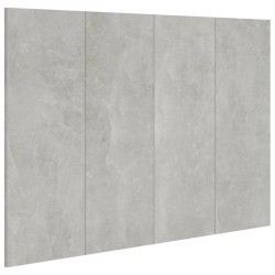 vidaXL Cabecero de cama madera contrachapada gris 120x1,5x80 cm