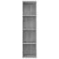 vidaXL Estantería/mueble de TV contrachapada gris Sonoma 36x30x143 cm vidaXL Estantería/mueble de TV contrachapada gris Sonoma 36x30x143 cm