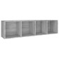 vidaXL Estantería/mueble de TV contrachapada gris Sonoma 36x30x143 cm vidaXL Estantería/mueble de TV contrachapada gris Sonoma 36x30x143 cm