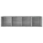 vidaXL Estantería/mueble de TV contrachapada gris Sonoma 36x30x143 cm vidaXL Estantería/mueble de TV contrachapada gris Sonoma 36x30x143 cm
