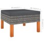 vidaXL Set de muebles de jardín 6 pzas y cojines ratán sintético gris vidaXL Set de muebles de jardín 6 pzas y cojines ratán sintético gris