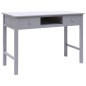 vidaXL Escritorio de madera gris 110x45x76 cm vidaXL Escritorio de madera gris 110x45x76 cm