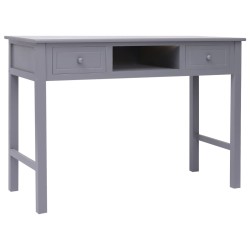 vidaXL Escritorio de madera gris 110x45x76 cm