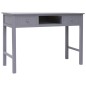 vidaXL Escritorio de madera gris 110x45x76 cm vidaXL Escritorio de madera gris 110x45x76 cm