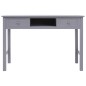 vidaXL Escritorio de madera gris 110x45x76 cm vidaXL Escritorio de madera gris 110x45x76 cm