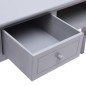 vidaXL Escritorio de madera gris 110x45x76 cm vidaXL Escritorio de madera gris 110x45x76 cm