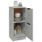 vidaXL Aparadores 2 uds madera contrachapada gris hormigón 30x30x70 cm