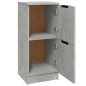 vidaXL Aparadores 2 uds madera contrachapada gris hormigón 30x30x70 cm