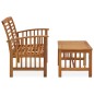vidaXL Juego de muebles de jardín 2 piezas madera maciza de acacia