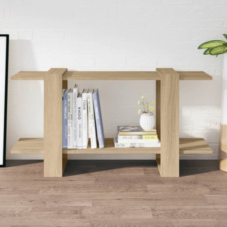 vidaXL Estantería madera contrachapada color roble Sonoma 100x30x51cm