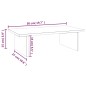 vidaXL Soporte de monitor madera maciza de pino gris 50x27x15 cm vidaXL Soporte de monitor madera maciza de pino gris 50x27x15 cm