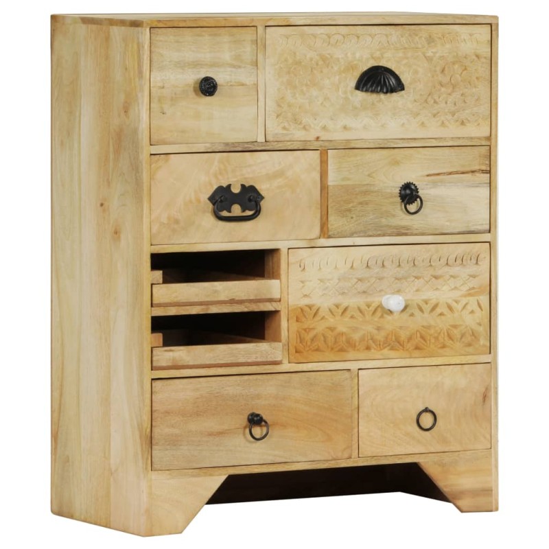 vidaXL Mueble con cajones 60x30x75 cm madera maciza de mango