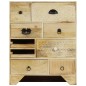 vidaXL Mueble con cajones 60x30x75 cm madera maciza de mango