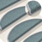 vidaXL Alfombras de peldaños de escalera 15 uds azul 56x17x3 cm vidaXL Alfombras de peldaños de escalera 15 uds azul 56x17x3 cm