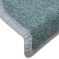 vidaXL Alfombras de peldaños de escalera 15 uds azul 56x17x3 cm vidaXL Alfombras de peldaños de escalera 15 uds azul 56x17x3 cm