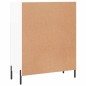 vidaXL Aparador de madera contrachapada blanco brillante 69,5x34x90 cm vidaXL Aparador de madera contrachapada blanco brillante 69,5x34x90 cm