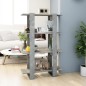 vidaXL Estantería/divisor de espacios gris hormigón 80x30x123,5 cm vidaXL Estantería/divisor de espacios gris hormigón 80x30x123,5 cm