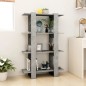 vidaXL Estantería/divisor de espacios gris hormigón 80x30x123,5 cm vidaXL Estantería/divisor de espacios gris hormigón 80x30x123,5 cm