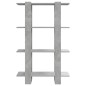 vidaXL Estantería/divisor de espacios gris hormigón 80x30x123,5 cm vidaXL Estantería/divisor de espacios gris hormigón 80x30x123,5 cm