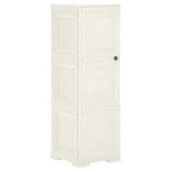 vidaXL Armario de plástico diseño madera Vanila Ice 40x43x125 cm