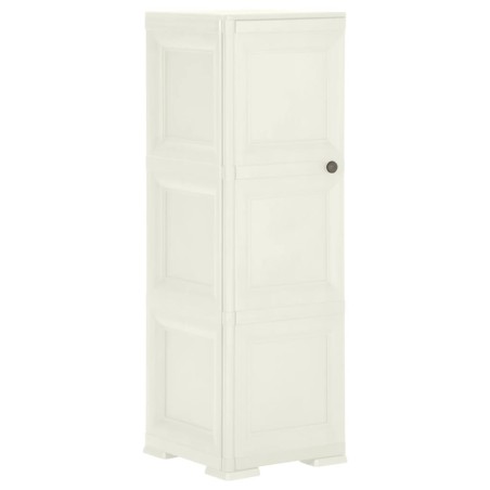 vidaXL Armario de plástico diseño madera Vanila Ice 40x43x125 cm