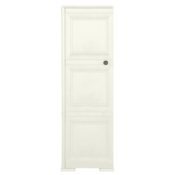 vidaXL Armario de plástico diseño madera Vanila Ice 40x43x125 cm