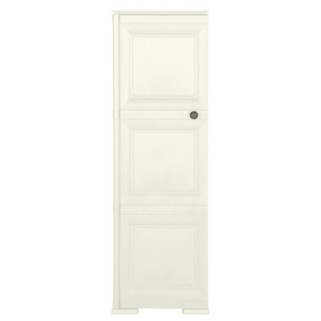 vidaXL Armario de plástico diseño madera Vanila Ice 40x43x125 cm