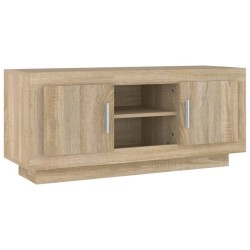 vidaXL Mueble de TV madera contrachapada roble Sonoma 102x35x45 cm