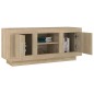 vidaXL Mueble de TV madera contrachapada roble Sonoma 102x35x45 cm