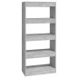 vidaXL Estantería madera contrachapada gris hormigón 60x30x135 cm vidaXL Estantería madera contrachapada gris hormigón 60x30x135 cm