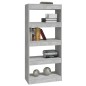 vidaXL Estantería madera contrachapada gris hormigón 60x30x135 cm vidaXL Estantería madera contrachapada gris hormigón 60x30x135 cm