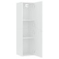 vidaXL Muebles para TV 2 uds contrachapada blanco 30,5x30x110 cm vidaXL Muebles para TV 2 uds contrachapada blanco 30,5x30x110 cm