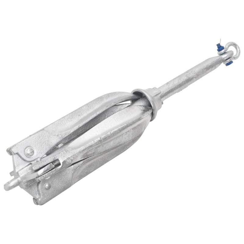 vidaXL Ancla plegable hierro maleable plateado 10 kg vidaXL Ancla plegable hierro maleable plateado 10 kg