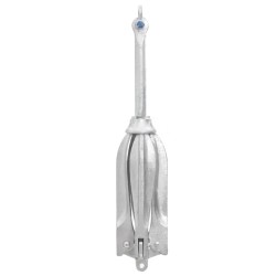 vidaXL Ancla plegable hierro maleable plateado 10 kg