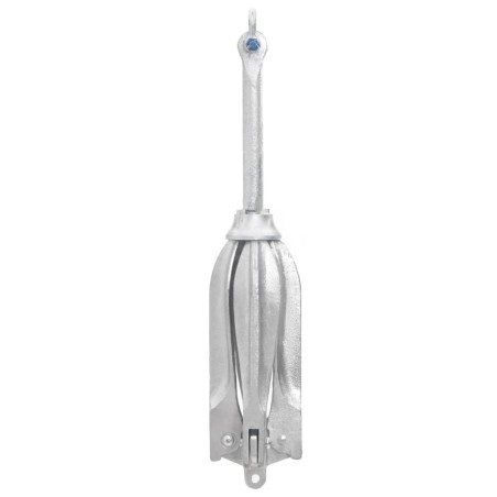 vidaXL Ancla plegable hierro maleable plateado 10 kg