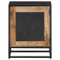 vidaXL Mesita de noche de madera de mango rugosa 40x30x50 cm vidaXL Mesita de noche de madera de mango rugosa 40x30x50 cm