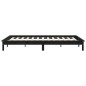 vidaXL Estructura de cama madera maciza de pino negra 120x200 cm vidaXL Estructura de cama madera maciza de pino negra 120x200 cm