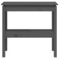 vidaXL Mesa consola madera maciza de pino gris 80x40x75 cm vidaXL Mesa consola madera maciza de pino gris 80x40x75 cm