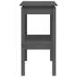 vidaXL Mesa consola madera maciza de pino gris 80x40x75 cm vidaXL Mesa consola madera maciza de pino gris 80x40x75 cm