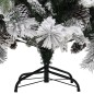 vidaXL Árbol de Navidad con nieve flocada y piñas PVC y PE 225 cm vidaXL Árbol de Navidad con nieve flocada y piñas PVC y PE 225 cm