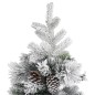 vidaXL Árbol de Navidad con nieve flocada y piñas PVC y PE 225 cm vidaXL Árbol de Navidad con nieve flocada y piñas PVC y PE 225 cm