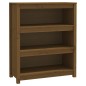 vidaXL Estantería madera maciza de pino marrón miel 80x35x97 cm vidaXL Estantería madera maciza de pino marrón miel 80x35x97 cm