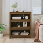 vidaXL Estantería madera maciza de pino marrón miel 80x35x97 cm vidaXL Estantería madera maciza de pino marrón miel 80x35x97 cm
