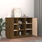 vidaXL Aparador de madera maciza de pino marrón miel 100x40x75 cm vidaXL Aparador de madera maciza de pino marrón miel 100x40x75 cm
