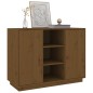 vidaXL Aparador de madera maciza de pino marrón miel 100x40x75 cm vidaXL Aparador de madera maciza de pino marrón miel 100x40x75 cm