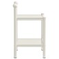 vidaXL Mesita de noche metal vidrio blanco&transparente 45x34,5x60,5cm vidaXL Mesita de noche metal vidrio blanco&transparente 45x34,5x60,5cm